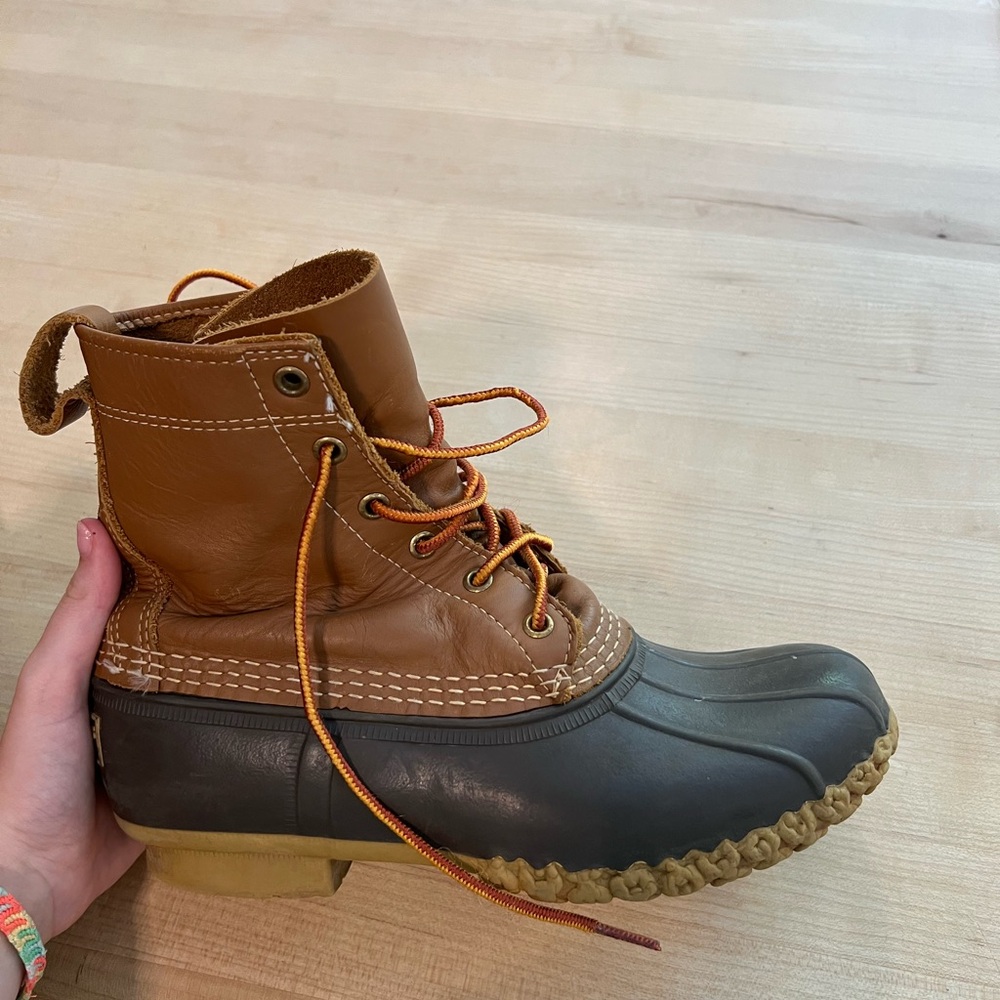 Brown and Black Duck Boots L. L. Bean